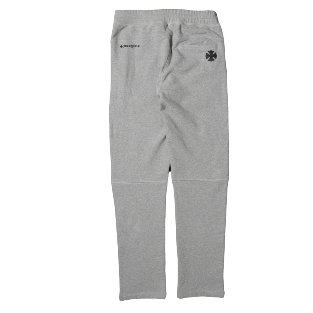 CHROME HEARTS Leather Cross Script Grey Sweatpant… - image 2